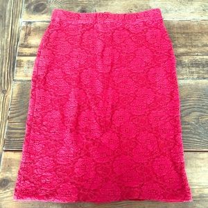 Maeve red skirt